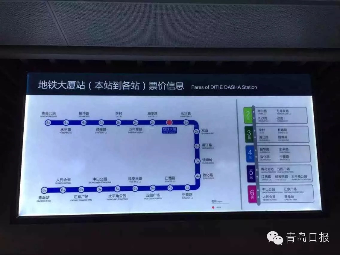 网传青岛地铁票价出炉 官方辟谣：并非最终版本(图)
