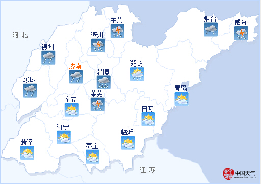 山东继续发布雷电黄色预警 局部地区有短时强降雨