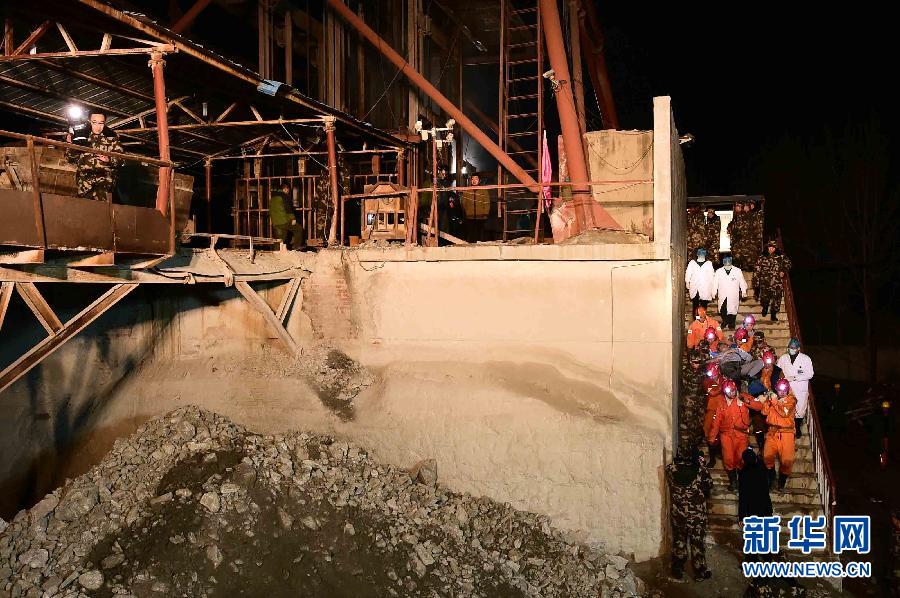 （突发事件·后续报道）（3）山东平邑石膏矿坍塌事故又有6名人员获救