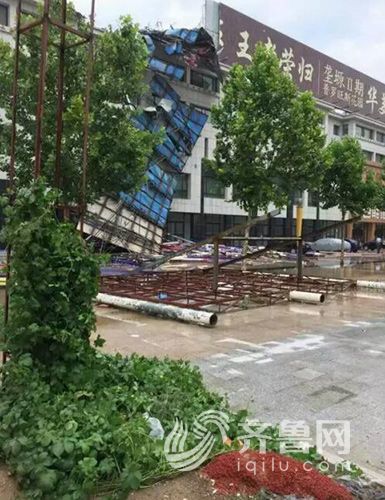 潍坊德州等地迎强降雨大风天气 山东发布雷电黄色预警