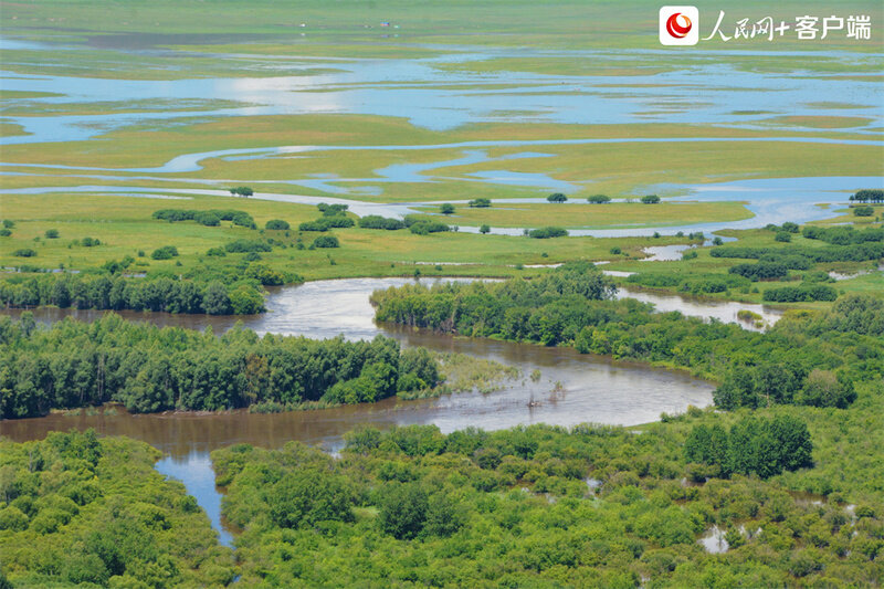 额尔古纳湿地“太极湾”。人民网孟丽媛摄 额尔古纳湿地“太极湾”。人民网孟丽媛摄