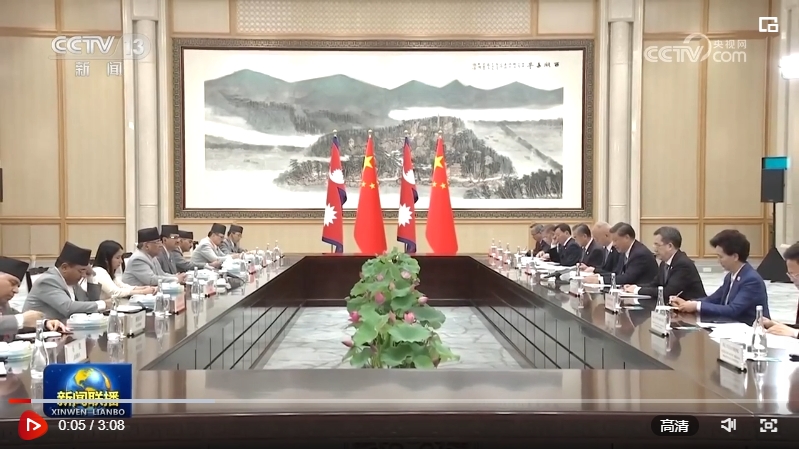 习近平会见尼泊尔总理