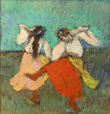 埃德加·德加(Edgar Degas，1834~1917)，《俄罗斯女舞者》