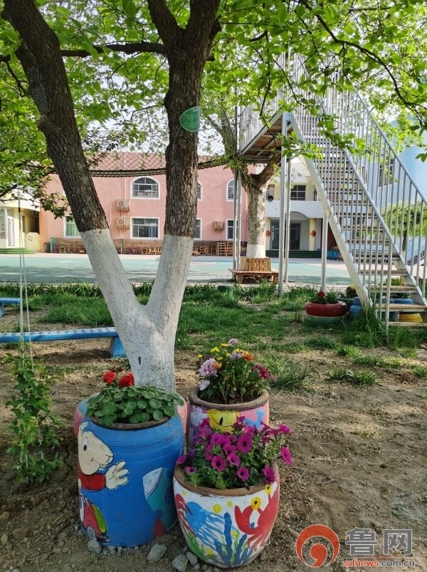 改陋习树新风--东营市广饶县大王镇中心幼儿园教师志愿者校园环境美化