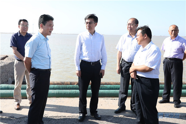 黄河水利委员会主任岳中明一行来东营市调研