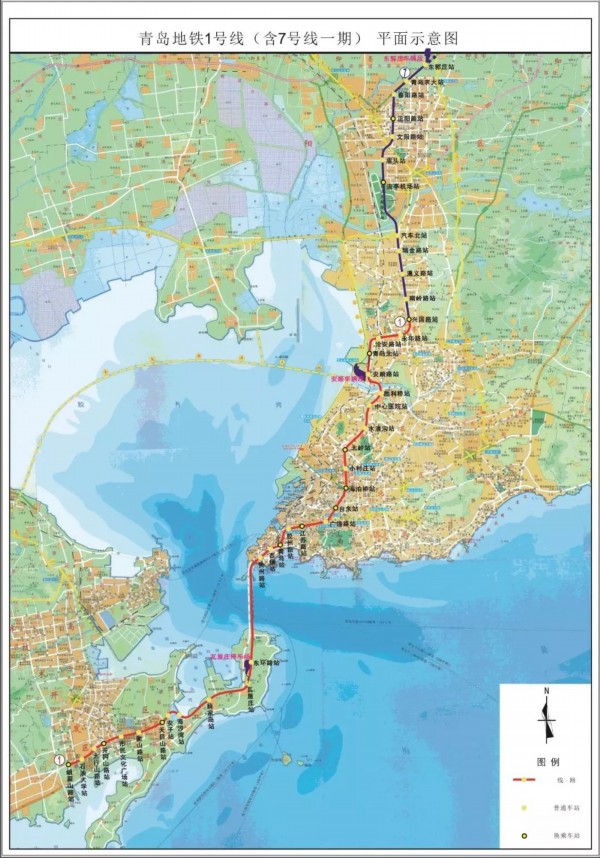 2020七条线青岛将形成真正地铁网3号2号11号13号1号7号8号线