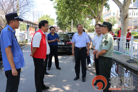 菏泽市委常委,菏泽军分区政委宋涛,市民政局局长赵斌等到市开发区丹阳