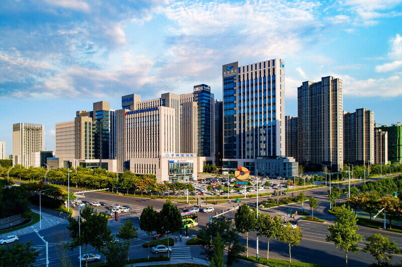 潍坊市中心高楼大厦图片