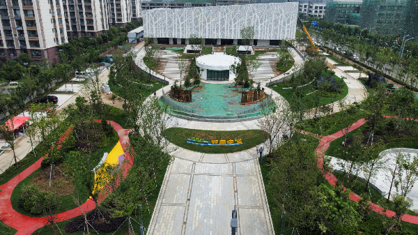 15分钟休闲圈临沂市罗庄区两处口袋公园向市民开放