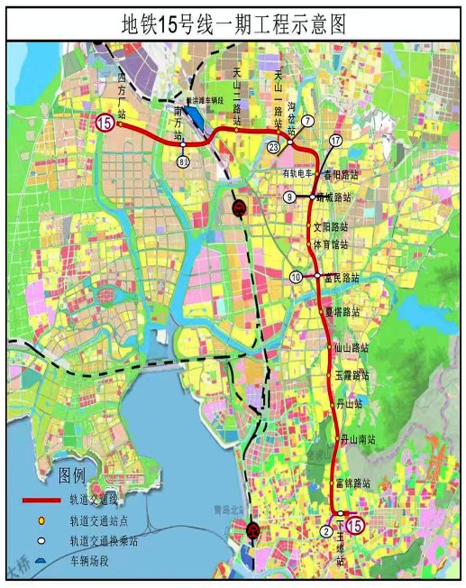 即墨地铁15号线规划图图片