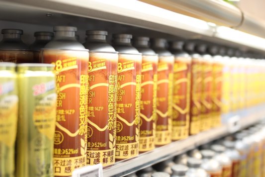 杨枝甘露、乳酸菌白桃盒马果味鲜啤，成济南市民假期热门商品