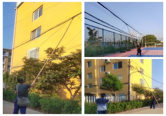 莱西市夏格庄镇:这样整治村庄空中"飞线"