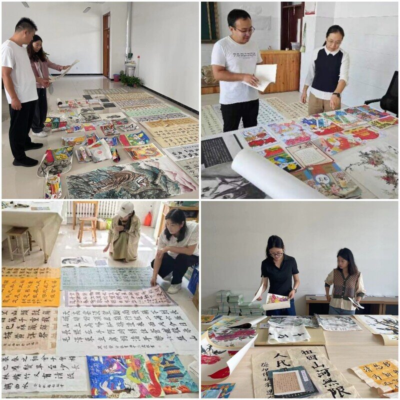 日照市莒县第三中学开展师生书画展活动