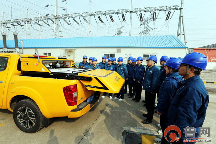 6969鲁网3月15日讯3月15日,国网枣庄供电公司在220千伏兴城变电站