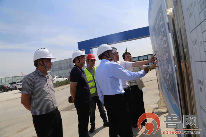 滕州市东沙河街道：走实地 看现场 快速推进项目建设