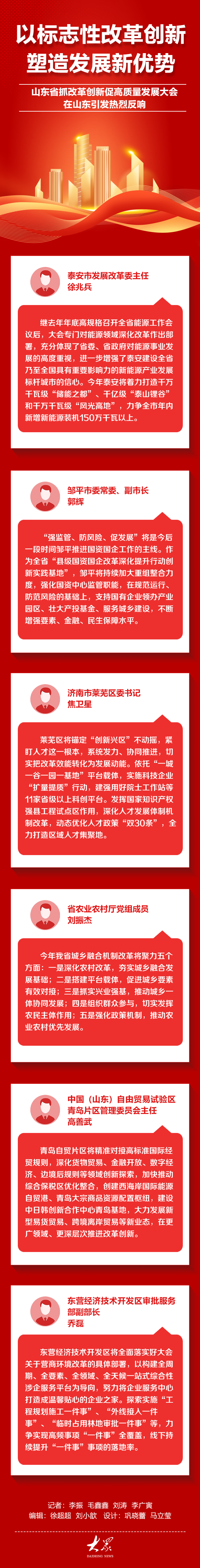 以标志性改革创新塑造发展新优势