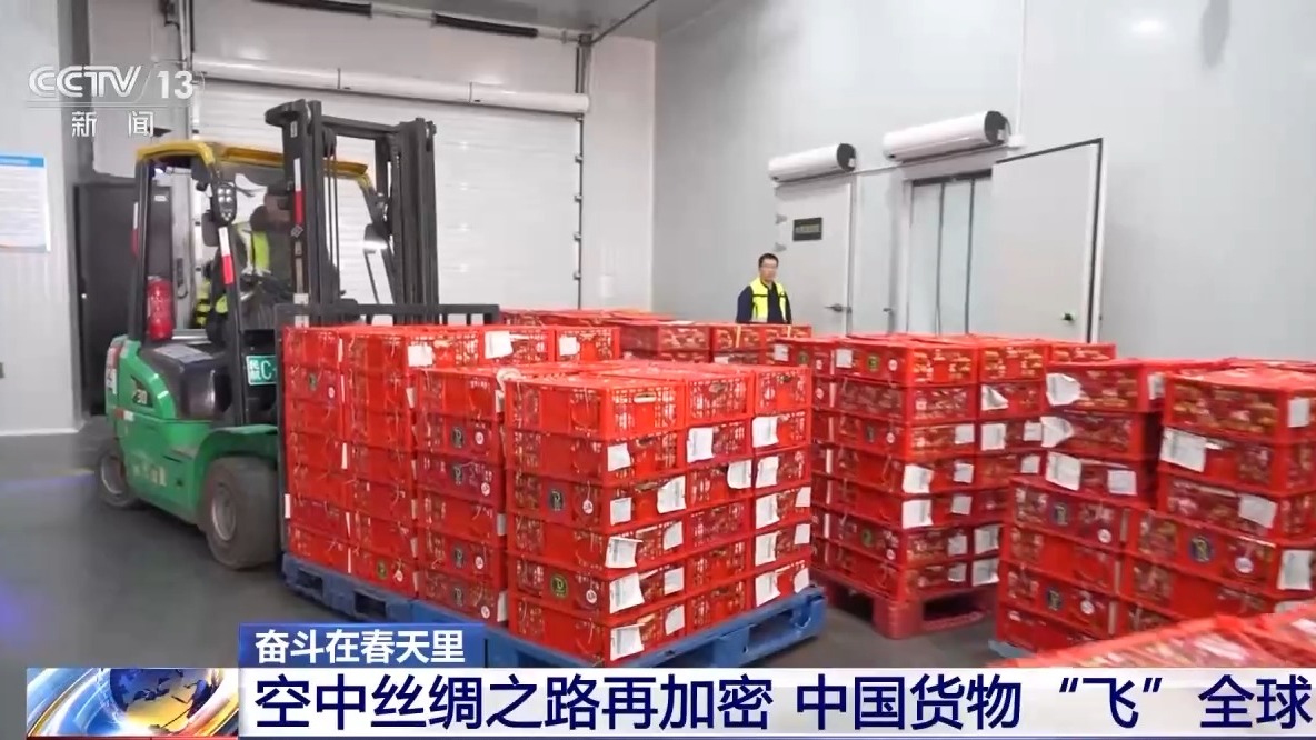 奋斗在春天里丨“空中丝绸之路”通达世界 全球货物享受“空空中转”新模式