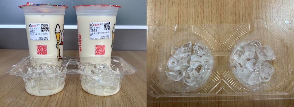 记者实测5款茶饮含冰量：蜜雪少冰近似正常冰，有品牌冰块放了半杯……