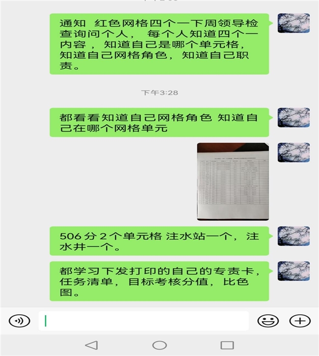 红色网格四个一 员工做到四个知