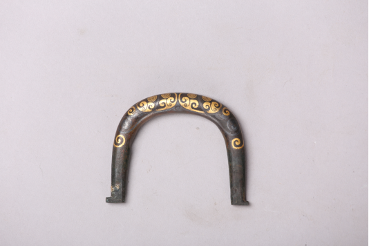 西汉青铜错金银云纹车轙（长清区博物馆藏）