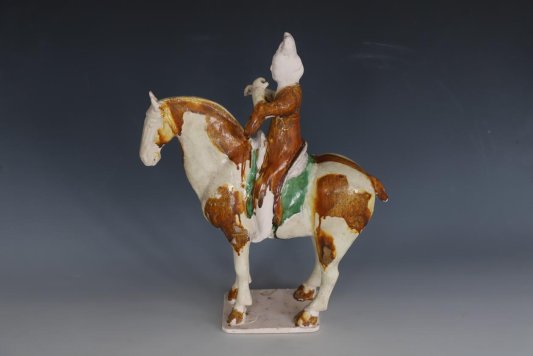 24 M49-51 唐三彩骑马俑