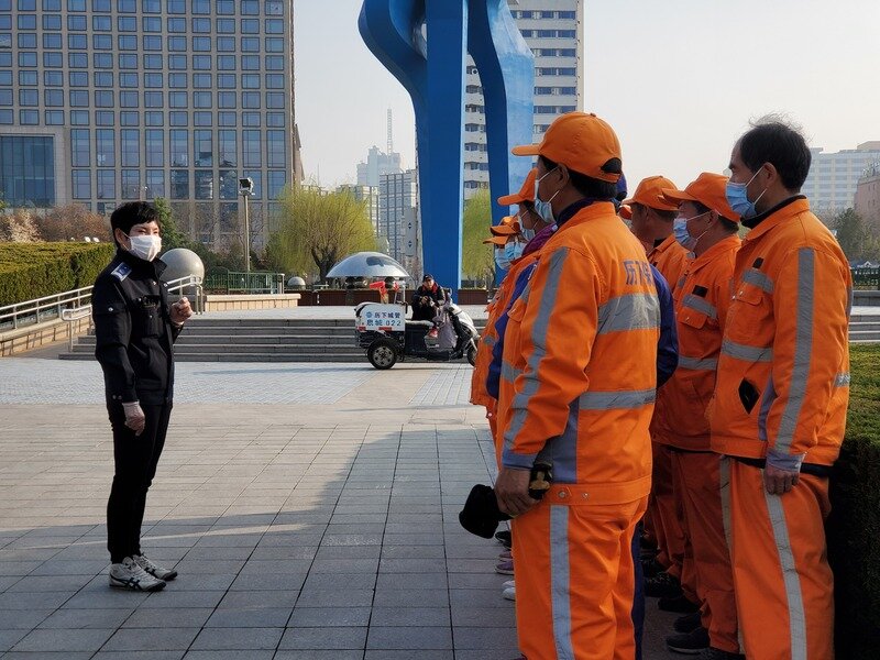 城管巾幗風采系列報道之二濟南市歷下區泉城路環衛所所長楊寶鳳最美麗