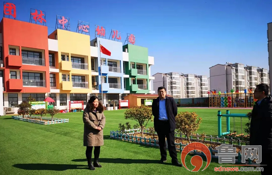 临沂市莒南县团林镇党委书记到团林中心幼儿园督导检查工作