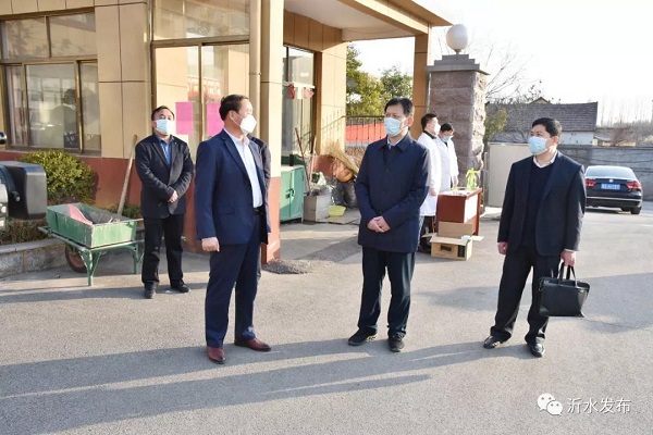 沂水县企业有力有序复工复产薛峰赵明实地走访调研