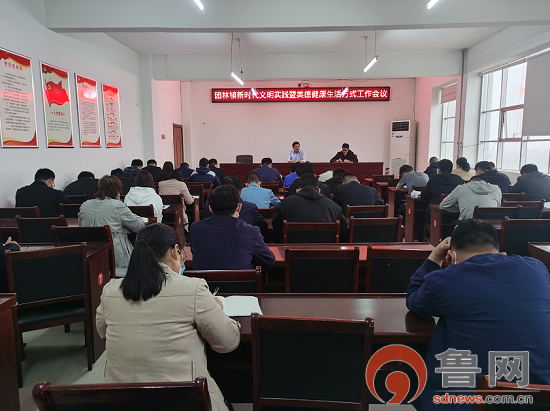 莒南县团林镇召开新时代文明实践暨美德健康生活方式工作会议