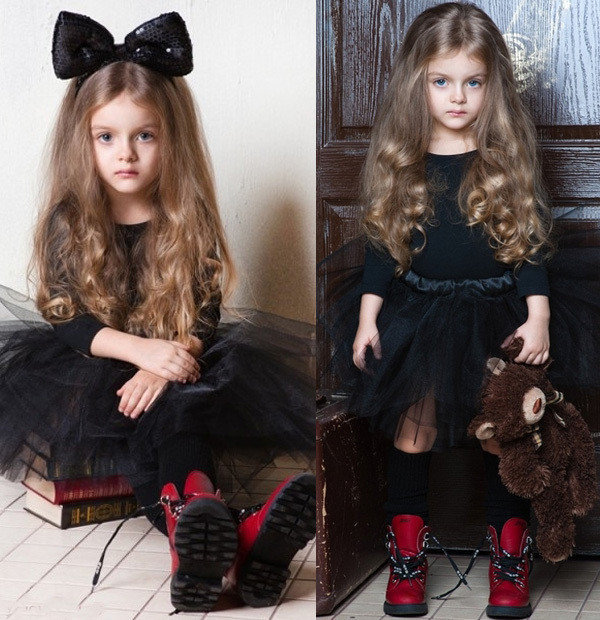 俄罗斯4岁模特写真真人版可爱洋娃娃图