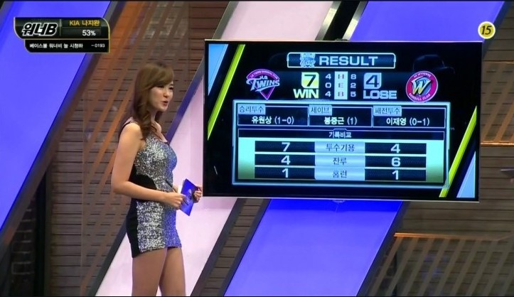 韩国xtm有线电视台的棒球节目中,被誉为"棒球女神"的女主持人孔书英