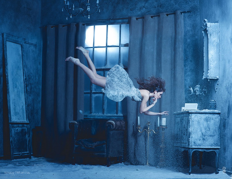 观念摄影梦幻与现实假如失重图