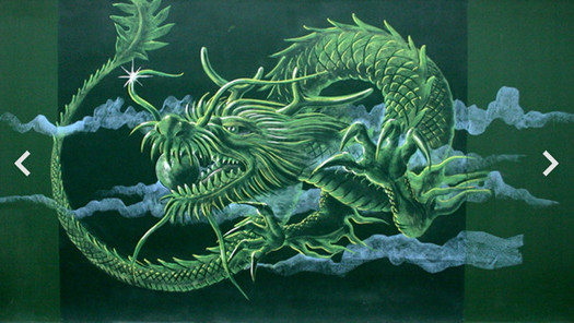 日本学生黑板当画布巧手画出粉笔艺术图