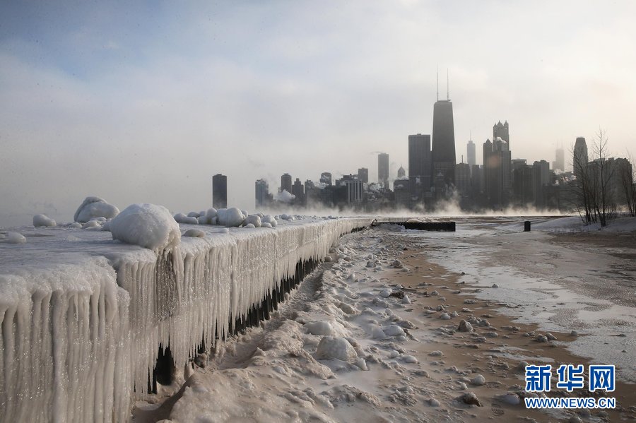 自1月6日起,受到极地漩涡的影响,美国本土大部分地区遭遇极寒天气.