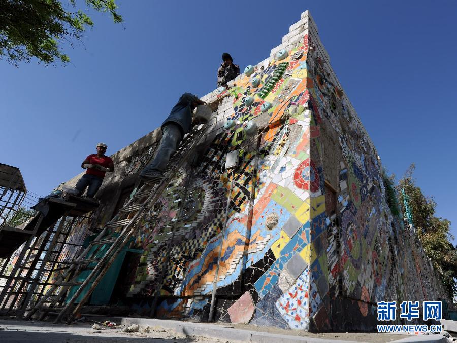 叙利亚环保壁画重燃生活的希望图