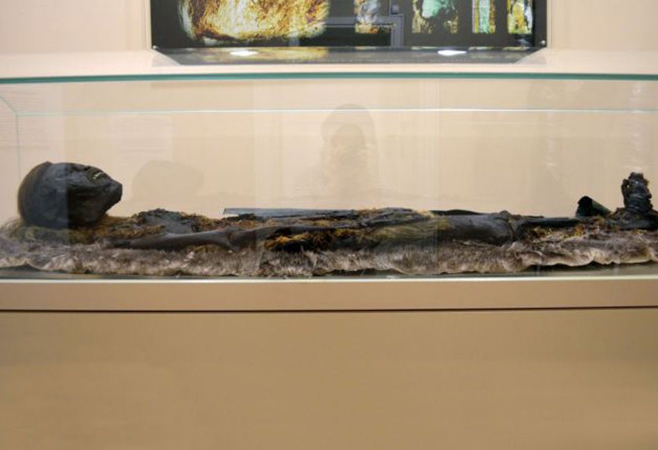 科学家发现保存完好800年不腐男尸图