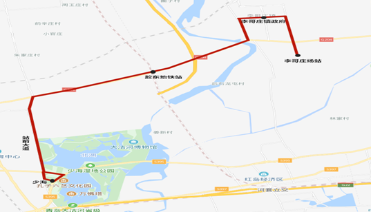 胶州30路公交车路线图图片