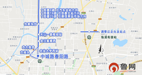 即墨9路公交车路线图图片