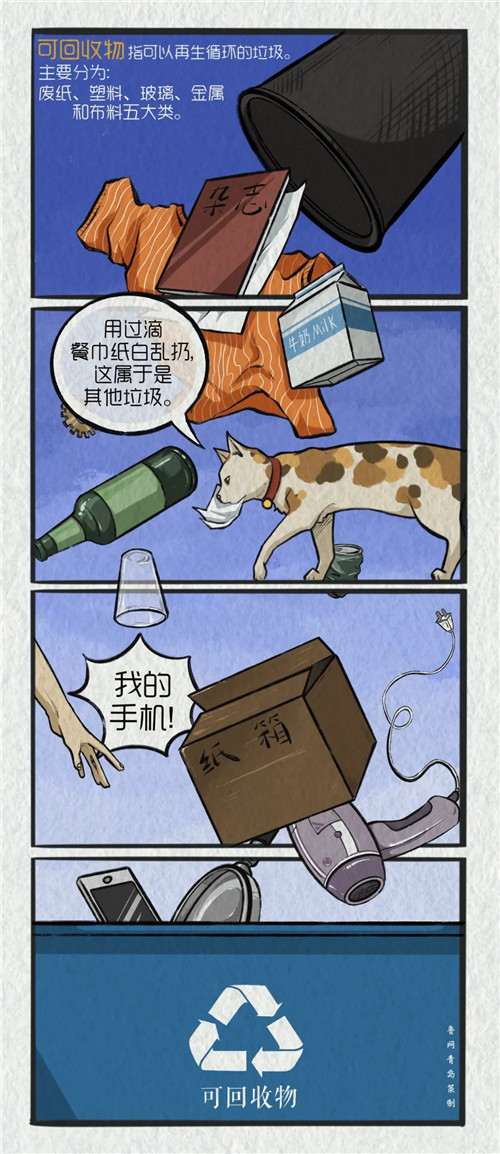 趣说垃圾分类当动漫人物说起青岛话