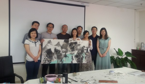 青年画家马斌授课山水画鉴赏与技法