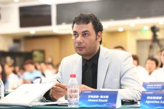 著名汉学家、埃及出版人艾哈迈德&middot;赛义德。受访人供图。