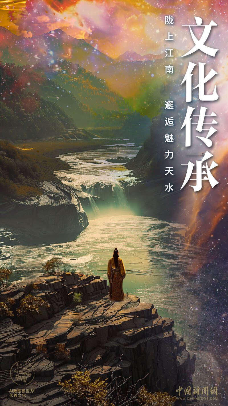 ai眼中的中国陇上江南邂逅魅力天水