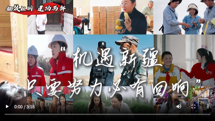 报效祖国 建功西部丨“机遇新疆，只要努力必有回响”