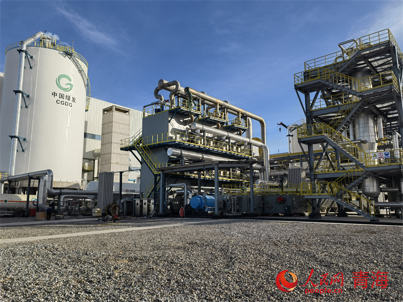 青海格尔木60MW/600MWh液态空气储能示范项目。人民网 马可欣摄