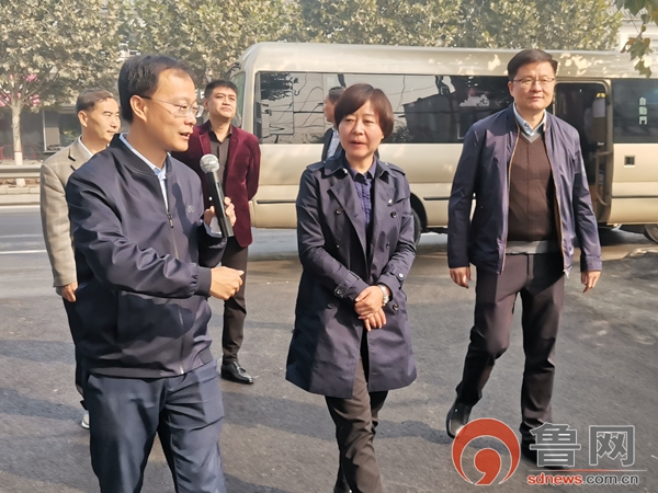 枣庄市考核组到税郭镇考核第三季度镇域路域环境综合整治工作